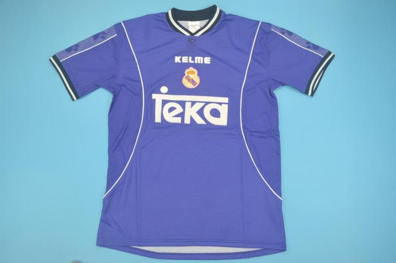 AAA Quality Real Madrid 97/98 Away Blue Soccer Jersey